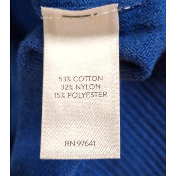 J. Jill Sweater Women's Medium V-Neck Lightweight Cotton Blend Classic Preppy - Picture 6 of 7